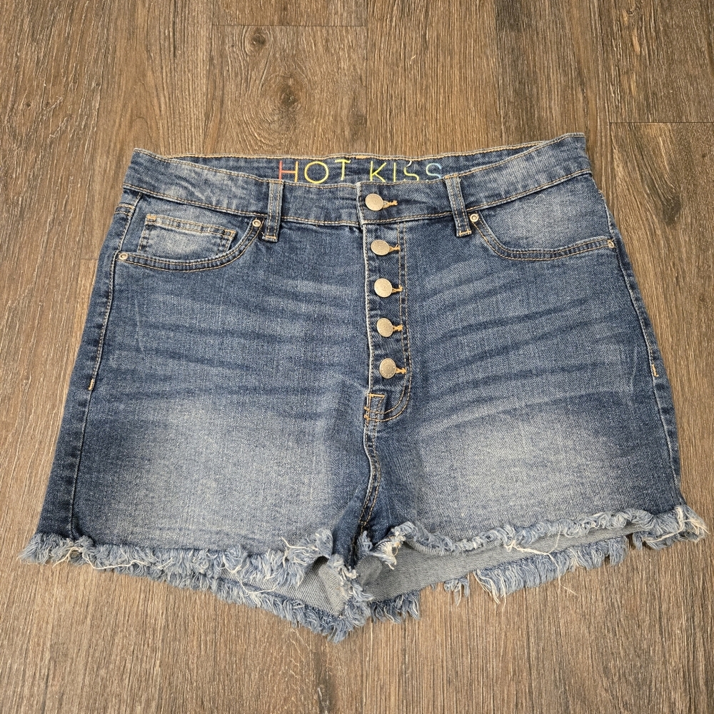Hot Kiss Womens Ladies Blue Jean Shorts Size 15